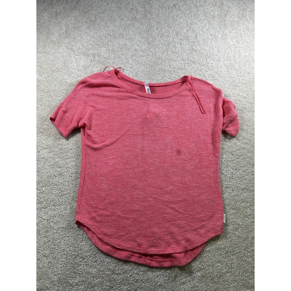Aeropostale‎ Shirt Womens Small Pink Short Sleeve Lightweight Knit Pullover New